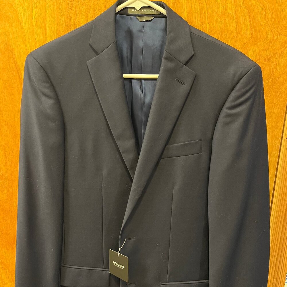 NWT Indochino 100% Wool Navy Blazer